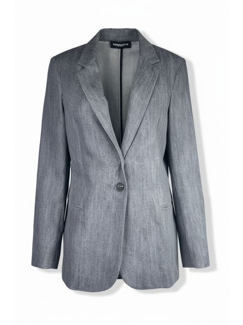 Women's oversized gray denim jacket Good match | AB57-42U90